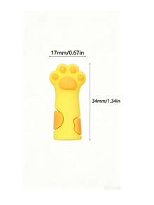 Cute Cat Paw Shaped Protective Covers, Suitable For Scissors, Tweezers And Nail Clippers; Soft Tip Protective Covers, Convenient For Storage, Ideal Gift For Christmas Or Halloween, Sewing Accessories - Multicolor - View 6