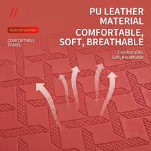3PCS Embossed PU Leather Car Interior Accessories, Includes 1 Armrest Pad + 2 Shoulder Covers, Dual Storage Pockets Or No Storage Pockets Optional, All Season Use, Durable And Anti-Slip, Holiday Gift, Suitable For Most Vehicles - Armrest Shoulder Pad Cover - View 4