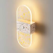 Crystal Sensor Wall Light Acrylic Wall Lamp USB Night Light Decorative Wall Light Wireless Wall Light Battery Powered Alloy Design Rechargeable Magnetic Night Light Suitable For Hallway, Cabinet And Room Decoration - Round Multicolor - View 9