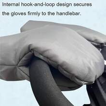 Winter Windproof Baby Stroller Gloves, Ultra-Thick Warm Windproof Gloves, Suitable For Stroller Accessories, Windproof Gloves With Hook And Loop (Gloves Only). - Stroller Winter Accessories - View 8
