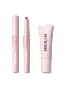 SHEGLAM [2Pcs] Crystal Glaze Moisturizing Lip Care & Cloudline Blur Lip Liner Bundle Set - Petal Flush+Berry Smoothie - View 10