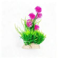 Aquarium Artificial Water Plant Decoration Set, Plastic Fake Water Plants For Fish Tank, Aquarium Landscape Artificial Water Plants, Ornamental Fish Landscape Set - C - View 3