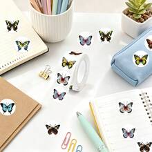 500pcs Roll Butterfly Stickers Colorful Amazing Cartoon Stationery Pencil Backpack Skateboard Decoration Stickers Teacher Training Cartoon Graffiti Label Stickers Cake Baking Envelope Gift Box Sealing Stickers For Crafts Scrapbooking Envelopes Decorative Sealing Stickers - Cartoon - View 4