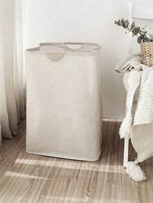 Collapsible Laundry Basket With Large Or Small Wooden Handle, Suitable For Bathroom, Living Room And Laundry Room To Store Clothes, T-Shirts, Shirts And Other Items. Multi-Functional Laundry Basket, Laundry Basket, Bathroom Storage Basket - Multicolor - View 3