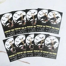 10pcs Lucky Crow Keychain Set With Pocket Hug Card, Lucky Gift, Suitable For Decorating Bags Accessories, Ideal Choice For Family And Friends, Halloween Small Gift, Novelty Pendant - Multicolor - View 4
