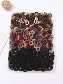 300 High Elasticity Hair Accessories Without Damaging Children's Hair (Random Color) - Multicolor - View 8