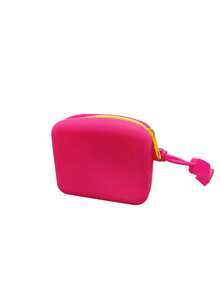 1pc Silicone Coin Purse, Mini Zipper Storage Bag With Wrist Strap, Waterproof Portable Earphone Lipstick Key Pouch, Small Travel Organizer Case - Multicolor - View 10