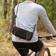 Black Bicycle Handlebar Storage Bag Nylon Water‑Repellent For Road Mountain Bike Phone Wallet Cycling Essentials Quick Install - Black - View 4