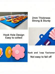 2 Sets Finger Counting Math Teaching Tools, Counting Early Education Board, Felt Learning Board, DIY Creative Early Education Finger Counting, Math Addition And Subtraction Felt Learning Teaching Aids, Used For Teaching, Intellectual Development!, Learning Supplies, Back To School Season - Default - View 6