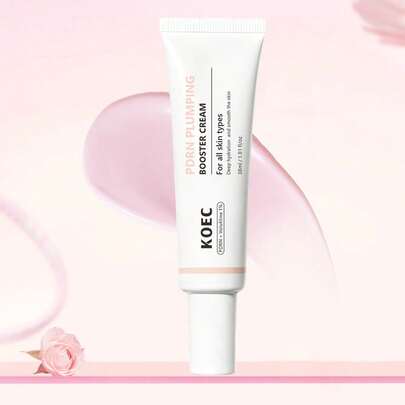 KOEC PDRN Plumping Booster Cream, Hydrating Face Moisturizer | Anti-Aging & Firming Facial Cream | Smooths Forehead Lines, Neck Wrinkles