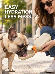 1pc 460ml Portable Dog Water Cup With Hanging Rope, Outdoor Pet Drinking Bottle, Leak-Proof Puppy Water Cup, Suitable For Small, Medium And Large Dogs Walking, Hiking, Camping - Multicolor - View 10