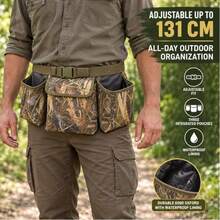 Hunting Game Belt With Storage Bag, 51 Inch Adjustable Length, Camouflage Pattern Dove Belt - Camouflage - View 5
