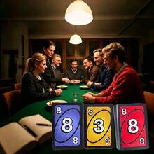 1 Box Splendor Official Ruthless Tabletop Card Game, Suitable For Team Gatherings, Can Be Used As Toy, Birthday Gift, Halloween/Christmas Gift, Christmas Stocking Filler. Official UN/O Ruthless Card Game, Christmas Gift, Stocking Filler, Christmas Gift - Multicolor - View 2