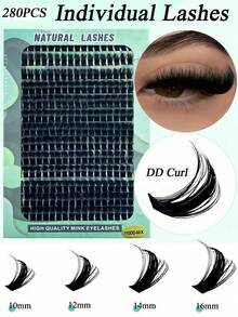 DD Curl Voluminous Thick Clumpy False Eyelashes, Dramatic Full Eyelashes, Suitable For Beginners - DD - View 2