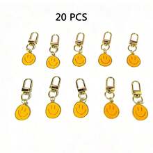 1pc/20pcs Cute Keychain - Fashionable Zinc Alloy Key Ring, Perfect Gift For Friends And Family, Bohemian Cartoon Style, Casual, Cute, Elegant, Bohemian - Multicolor - View 18