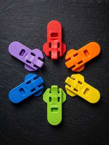 6pcs/3pcs/1pc Plastic Handheld Can Opener, Simple Beverage Can Opener, Cola Beer Seal Dust-Proof Cap Opener, Random Color - View 6