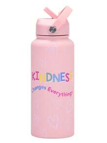 Insulated Stainless Steel Water Bottle - 32oz Leak-Proof Sports Water Bottle With Dual-Function Spout, Flip Straw And Wide Mouth Design - Keeps Hot/Cold For 24 Hours - Perfect For Fitness, Travel And Daily Use - Multicolor - View 7