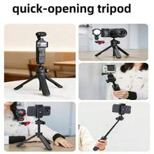 A Portable Smartphone Tripod Featuring A Phone Clamp And Compatibility With Cameras, Fill Lights, And Smartphones. Designed For The Pocket 3, It Is Ideal For Outdoor Photography, Hiking, Live Streaming, And More-An Essential Travel Accessory. - View 6