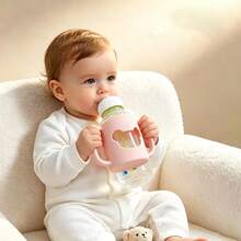 Bear Soft Silicone Baby Bottle Handle, Baby Cup Handle Grip Protector, High Elasticity Newborn Bottle Accessory - Multicolor - View 2