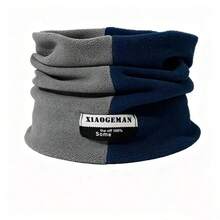 Autumn/Winter Dual-Tone Scarf Hat, Unisex Warm Cycling Windproof Neck Warmer Thickened Headwear - Multicolor - View 12