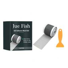 JUE FISH Self-Adhesive Mesh Screen Roll - Window & Door Repair Net, Anti-Clogging Drain Strainer & Hair Catcher For Bathroom, Sink & Sewer - A - View 7