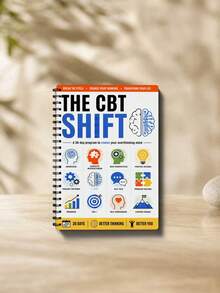1pc Spanish-Version Mental Health Journal CBT Workbook Anxiety Relief Book Cognitive Behavioral Therapy Diary Self Care Gift Daily Mindfulness Prompts Overthinking Calm Guide Mood Tracker Logbook For Adult - A5 - View 5