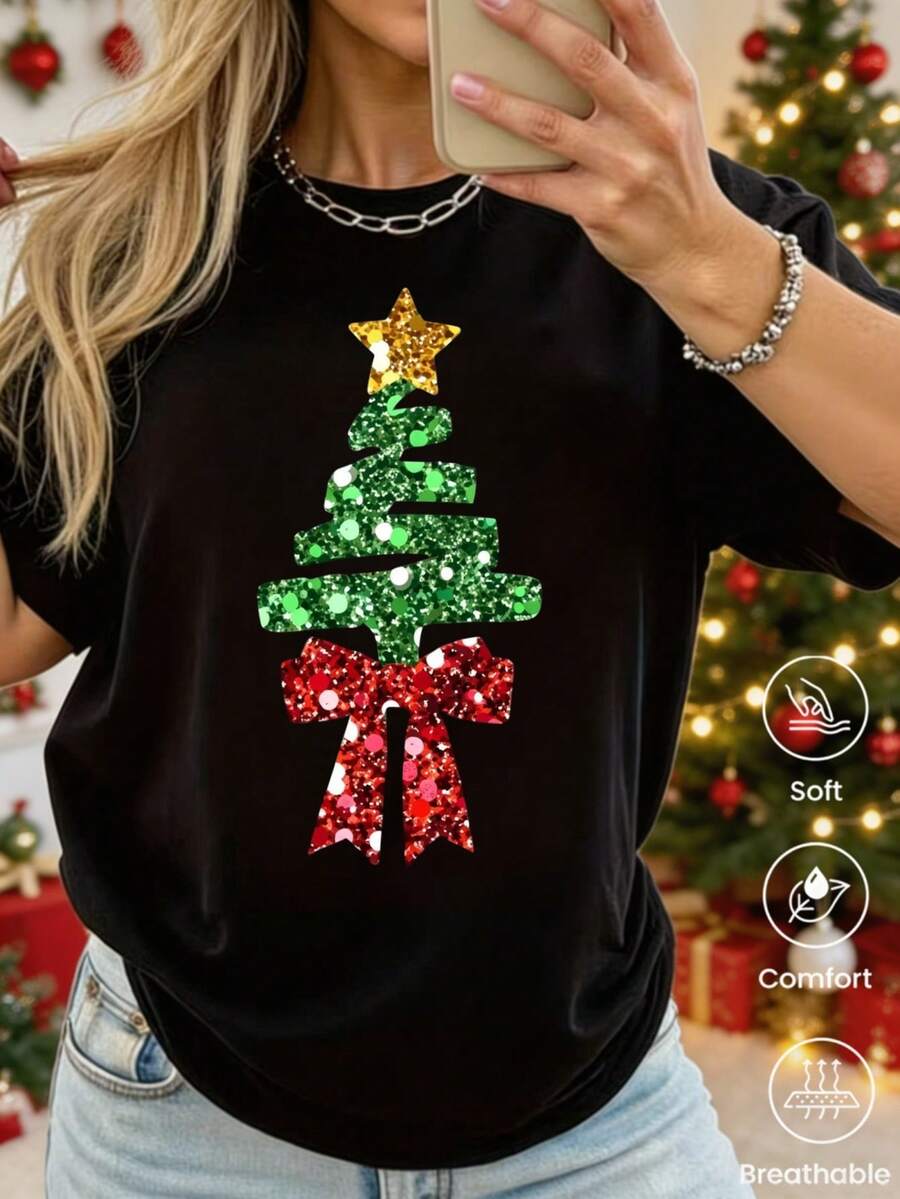 Women T-Shirts - Black - View 1