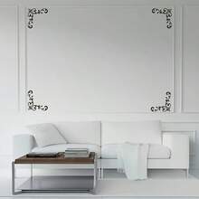4pcs Lace Edge Furniture Corner Stencils - Washable & Reusable, Suitable For Wood, Fabric, Paper, Wall And Floor DIY Crafts - 4 Pieces - View 4