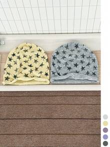 1pc Women's Polka Dot Lace Beanie, Thin Spring/Summer Versatile Slouchy Hat, Large Head Circumference, Face-Slimming, Korean Slouchy, Breathable Pullover Head Wrap Cap - Multicolor - View 14