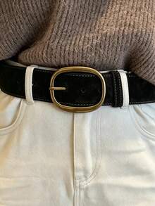 APLCSEY 2/1pc Women's Adjustable Belt Suitable For Matching With Pants - Round Button - View 9