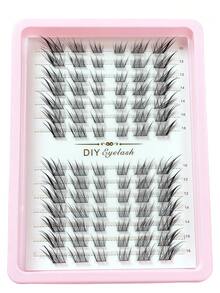 14 Rows Su Daji Segmented Single Cluster False Eyelashes DIY Self-Application Tufts 10-16mm Mixed Length Fox-Style Upturned Realistic Fake Lashes Beginner Natural Atmosphere Makeup Eyelashes - View 7