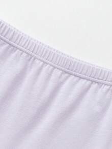 mini bala 女童純棉四角內褲 5 入組，透氣抗菌、柔軟貼身、不捲邊內褲 - 白色調 - 查看 5