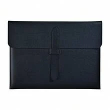 1Pc Fashion Faux Leather Portfolio Folder, Envelope File Bag With Buckle Closure For Business Gift - Single Piece - View 16