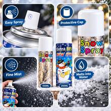 Christmas Tree Snow Spray For Glass Window Door Festive Scene, 150ml / 250ml – Melting Type - View 8