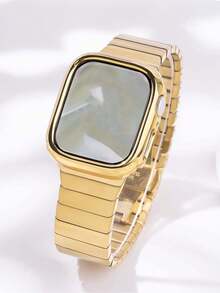 Huastonband Funda protectora compatible de material PC duro con marco hueco chapado en oro para reloj, marco protector adecuado para reloj Ultra 3 2 1 S10 SE S9/S8/S7/S6/S5/S4/S3/S2/S1 Series, para hombres y mujeres, protector de reloj 38MM/40MM/41mm42MM/44MM/45MM/46MM/49mm, funda protectora de reloj inteligente, regalo del Día del Maestro, regalo de graduación, - oro - Ver 6
