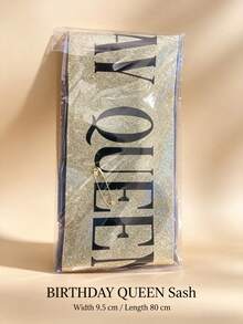 Golden Birthday Queen Sash - Birthday Sash - View 9