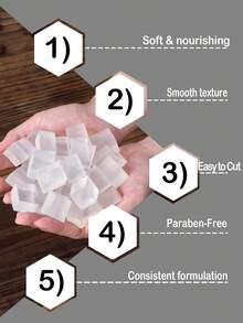 500g Handmade Soap DIY Soap Base White/Transparent Soap Raw Material Creamy White DIY Materials Transparent Plant-Based Soap Base Soap Block DIY Gift - Soap - View 4