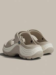 Sandal Slide Kamar Mandi Wanita EVA Sol Empuk Alas Tebal Platform 6 cm untuk Musim Panas, Outdoor, Fashion Pantai, Model Baru - warna pasir - View 9