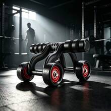 1pc Four-Wheel Ab Roller Stable Non-Slip Core Strength Training Multi-Function Abdominal Exerciser Fitness Equipment For Men & Women Home Use - Multicolor - View 6
