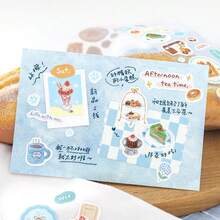 1 cuộn băng keo Washi giấy tổng hợp, series My Healing List phong cách hoạt hình dễ thương, họa tiết minh họa vẽ tay chủ đề thiên nhiên tươi mới, quy trình cắt khuôn loại bỏ phần thừa, phù hợp trang trí sổ tay/scrapbook/album ảnh/journal collage, sticker văn phòng phẩm DIY cho học sinh, đồ dùng thiết yếu tựu trường - 1 cuộn - Xem 7