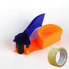 1pc Packing Tape Dispenser Set With 30m Tape, Handheld Packaging Tape Dispenser With Built-In Metal Cutter, Carton Sealing Tool, Suitable For Home Moving, Warehouse, Office And Express Packaging - Plastic - View 12