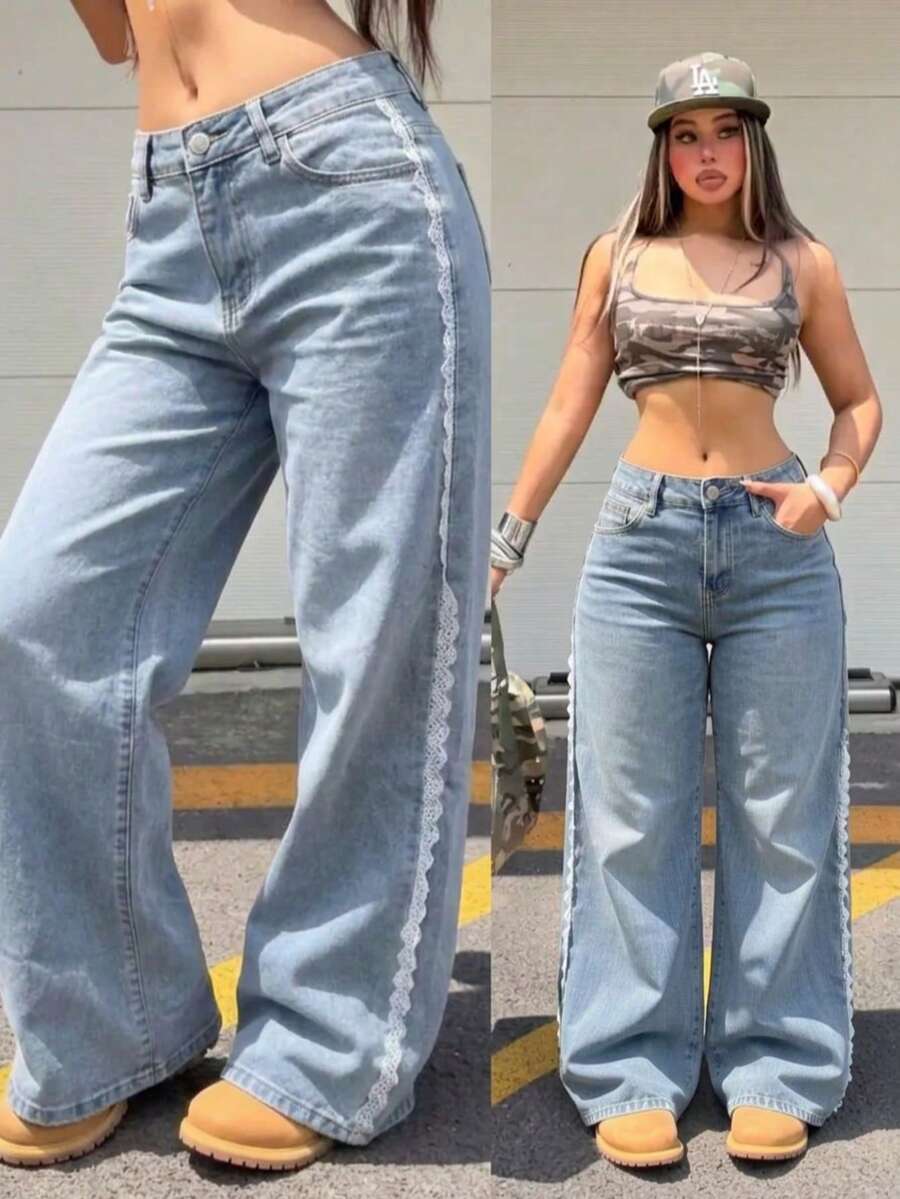 Women Jeans - Light Blue - View 1
