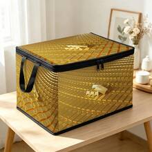 Thickened Storage Bag, Foldable Clothing & Bedding Organizer, Dorm Essential, Suitable For Blankets, Quilts, Wardrobe, Underbed & Dorm Storage, Ideal For Moving, Laundry & Space-Saving Room Organization, Multiple Premium Digital Print Patterns - Multi-color - View 6