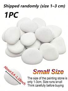 Medium Smooth White Painting Stones - Flat And Hand-Selected, Suitable For Crafts, Art, Decoration - No Chemicals, Smooth Surface For Even Effect, Ideal For Beginners And Handmade Projects, Craft Supplies, Art Projects, Decorative Stones - Multiple Styles - View 18
