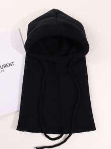 1 buah Balaclava Rajut dengan Tali Serut yang Dapat Diatur, Gaya Streetwear Keren, Fungsional, Kasual, dan Personal, Tekstur Rajut Bergaris Vertikal, Desain Bukaan Satu Sisi, Perlindungan Menyeluruh Terintegrasi untuk Kepala dan Leher, Tali Serut di Bagian Bawah untuk Penyesuaian Kekencangan, Cocok untuk Berbagai Lingkar Kepala, Efektif Menghalangi Angin Dingin, Cocok untuk Bersepeda di Luar Ruangan Musim Dingin, Ski, Pakaian Sehari-hari, Pesta Tema, Tampilan Rapi dan Menarik, Aksesori Penutup Kepala Hangat yang Praktis dan Terintegrasi - Beraneka warna - View 8