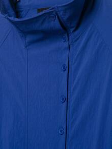 DEEKA Autumn New Women's European & American Style Fashion Minimalist Versatile Tech Fabric Button Jacket - Blue - View 9
