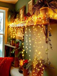 Solar String Lights Outdoor 100/200/300 LED Fairy Star Lights, 8 Modes Solar Powered Garden Patio Party Wedding Decoration - Solar Firecracker Lights - View 8