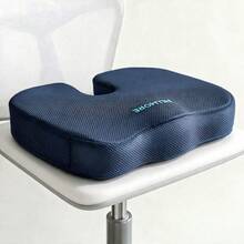 1pc Mesh Memory Foam Seat Cushion, 45*35*7cm Upgraded Version, Breathable Mesh, Excellent Support, Removable & Washable Cover, Suitable For Home Chairs, Office Long Sitting, Driving, Enhances Comfort - 1PC - View 9