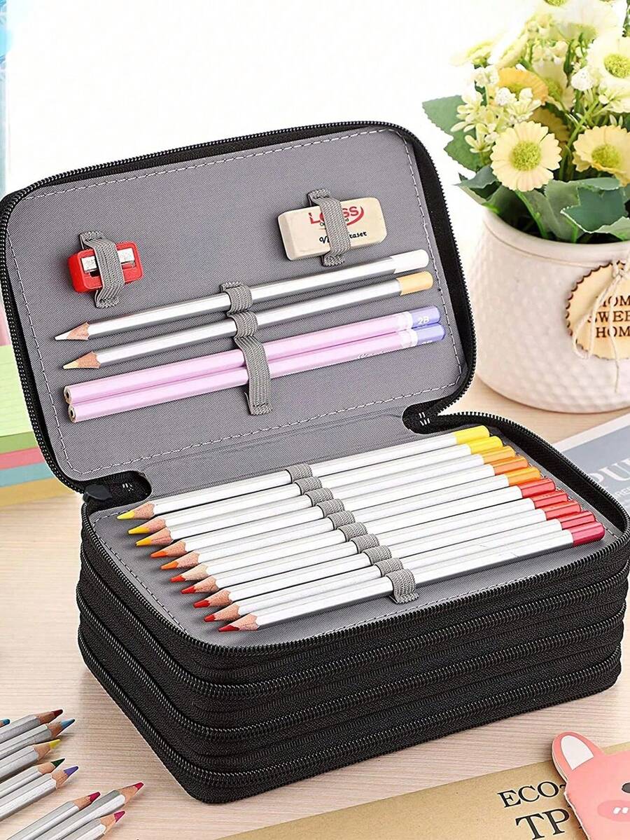 Kids Pen & Marker Cases - Black - View 1