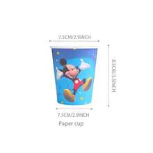 50pcs Theme Tableware Set, Suitable For 10 People, Birthday Party Tableware Set, Includes Plates, Cups And Napkins. Holiday Decoration Supplies, Suitable For Camping, Picnic, Backyard BBQ And Holiday Party Venue Decoration. - Multicolor - View 4
